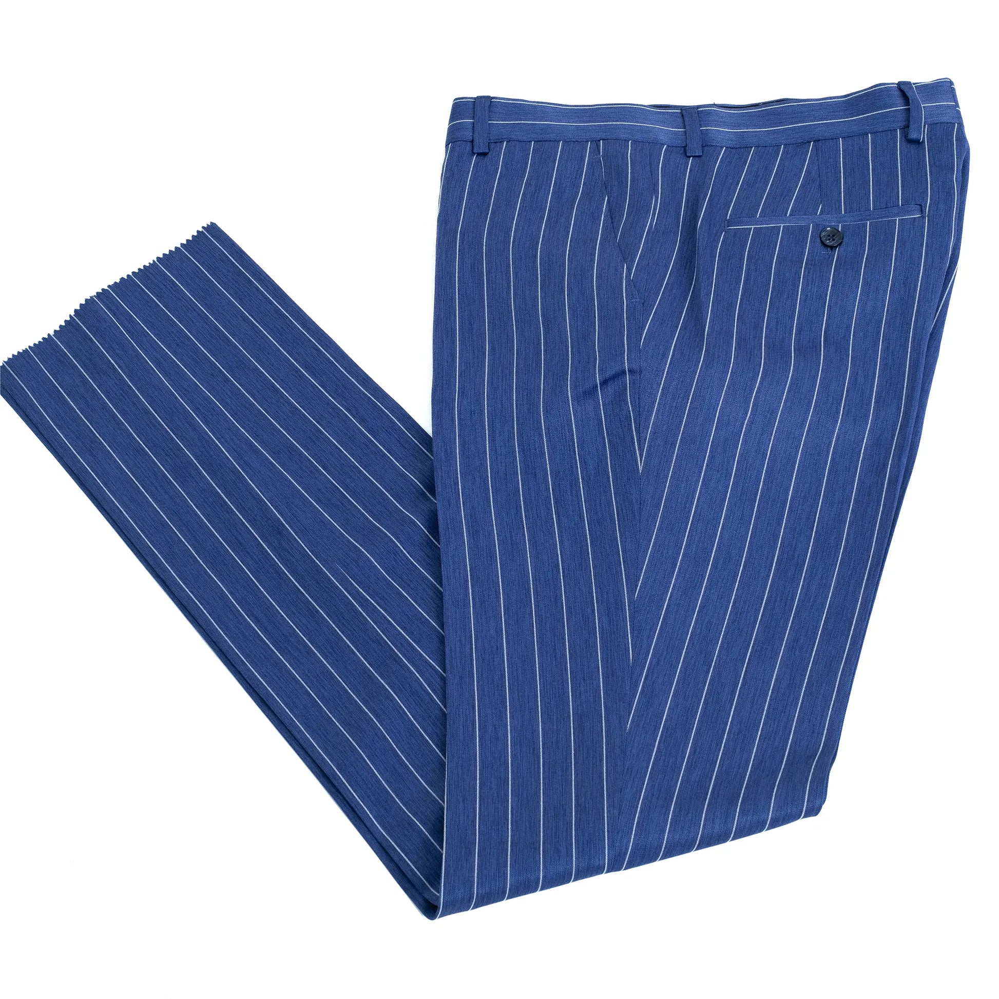 Chauncey | Royal Blue Pinstripe 3-Piece Tailored-Fit Suit