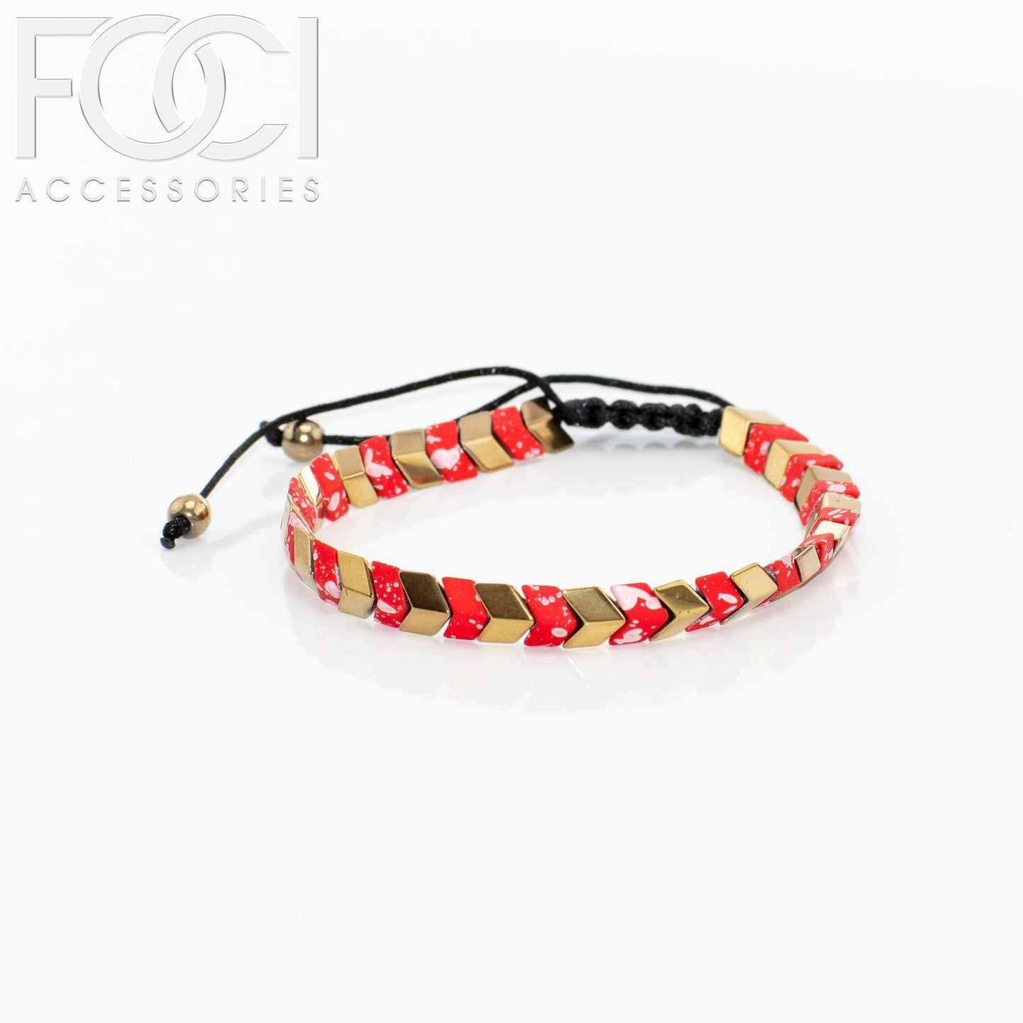 Unisex Chevron Beaded Bracelet