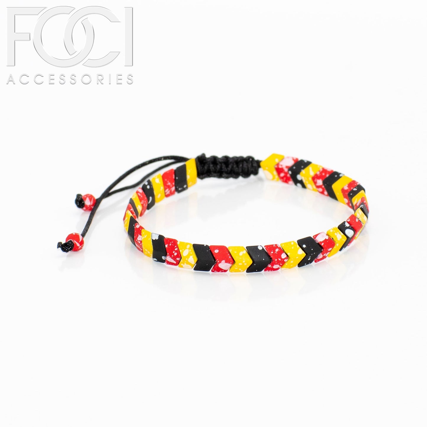 Unisex Chevron Beaded Bracelet