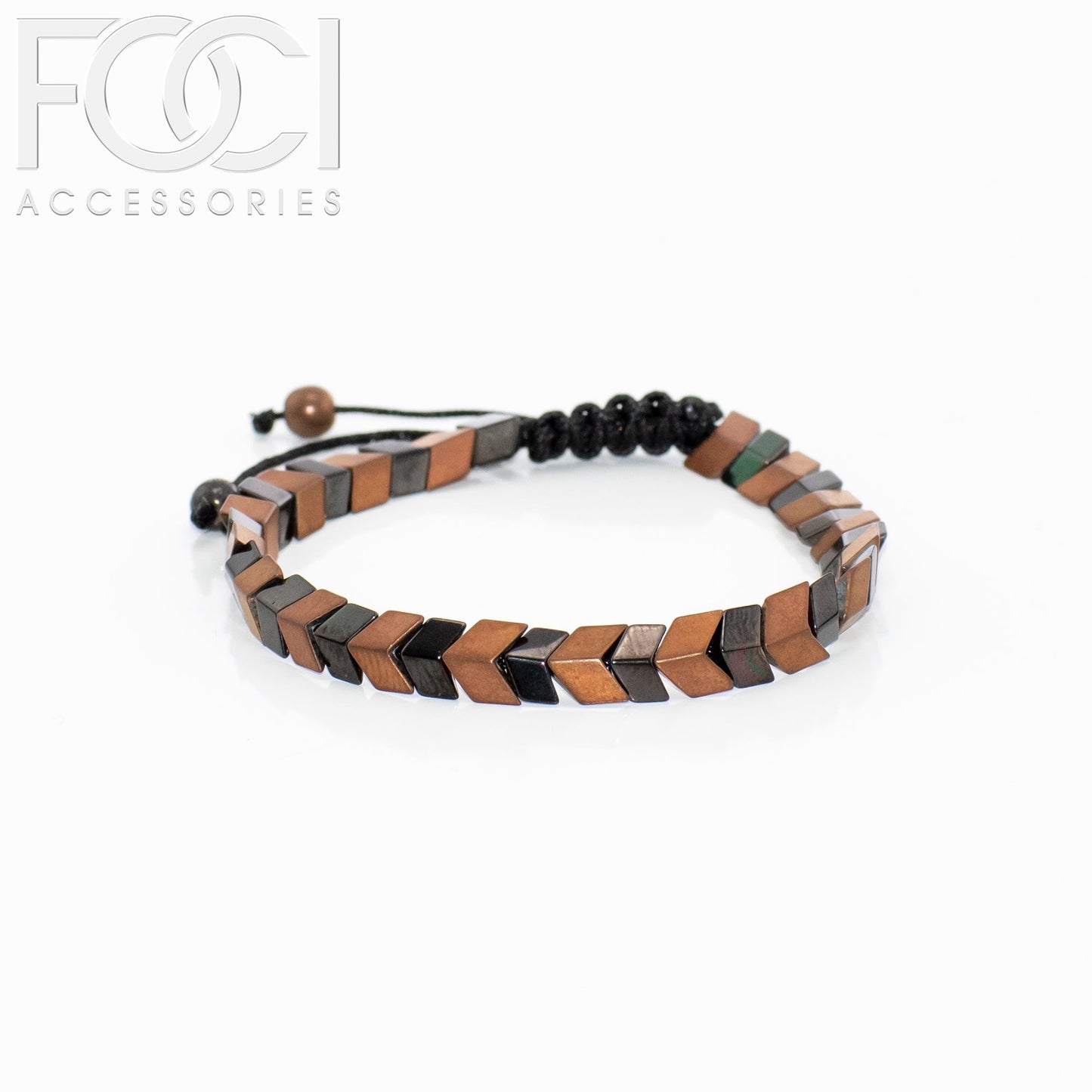 Unisex Chevron Beaded Bracelet