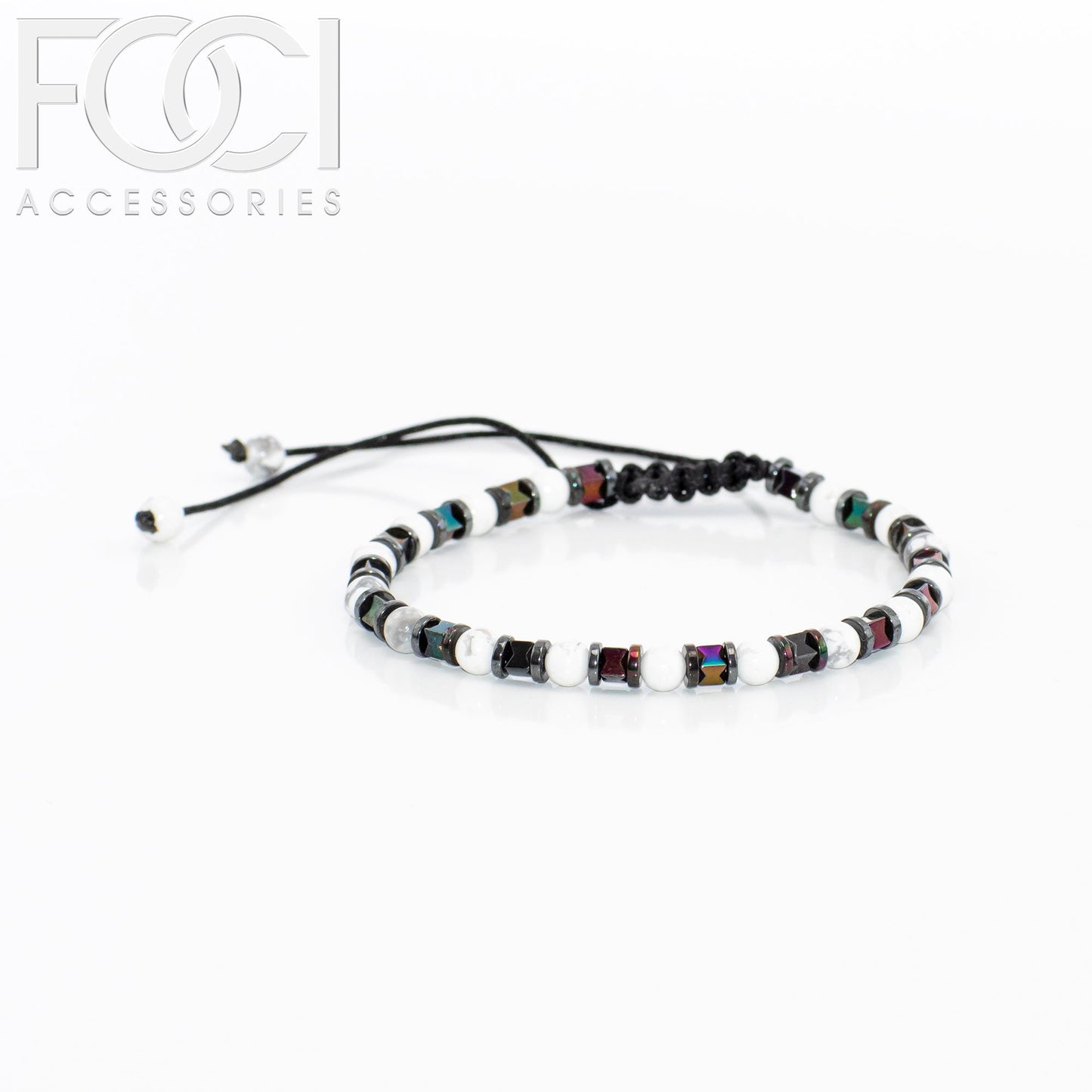 Unisex Triple Spaced Beaded Bracelet