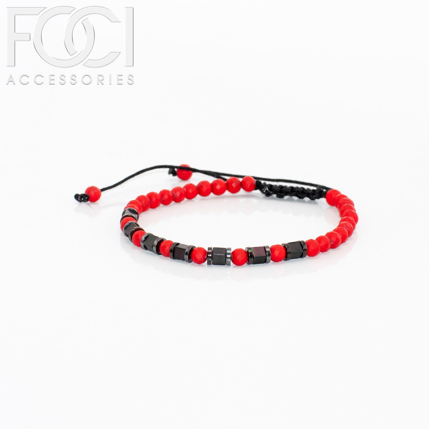 Unisex Triple Spaced Beaded Bracelet