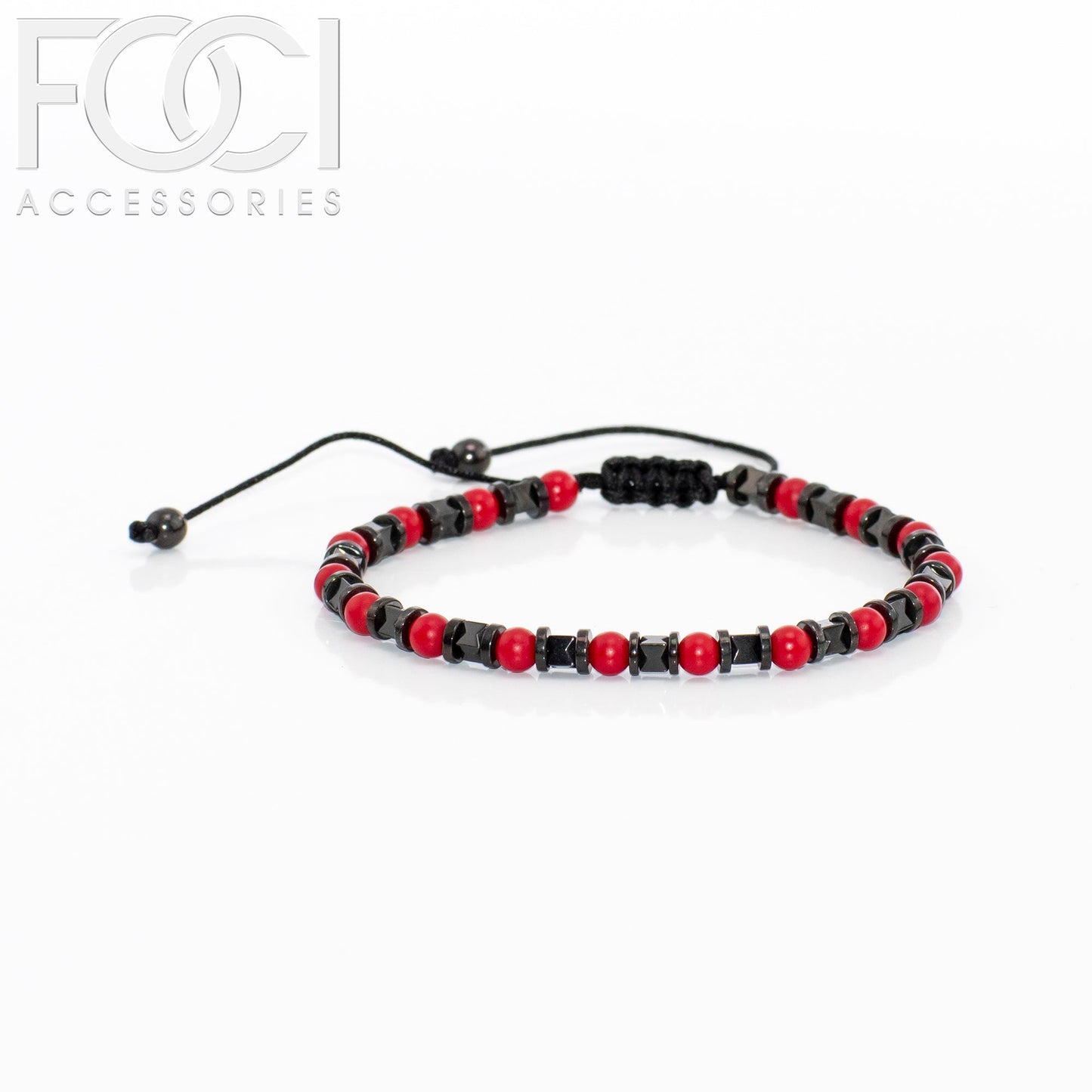 Unisex Triple Spaced Beaded Bracelet