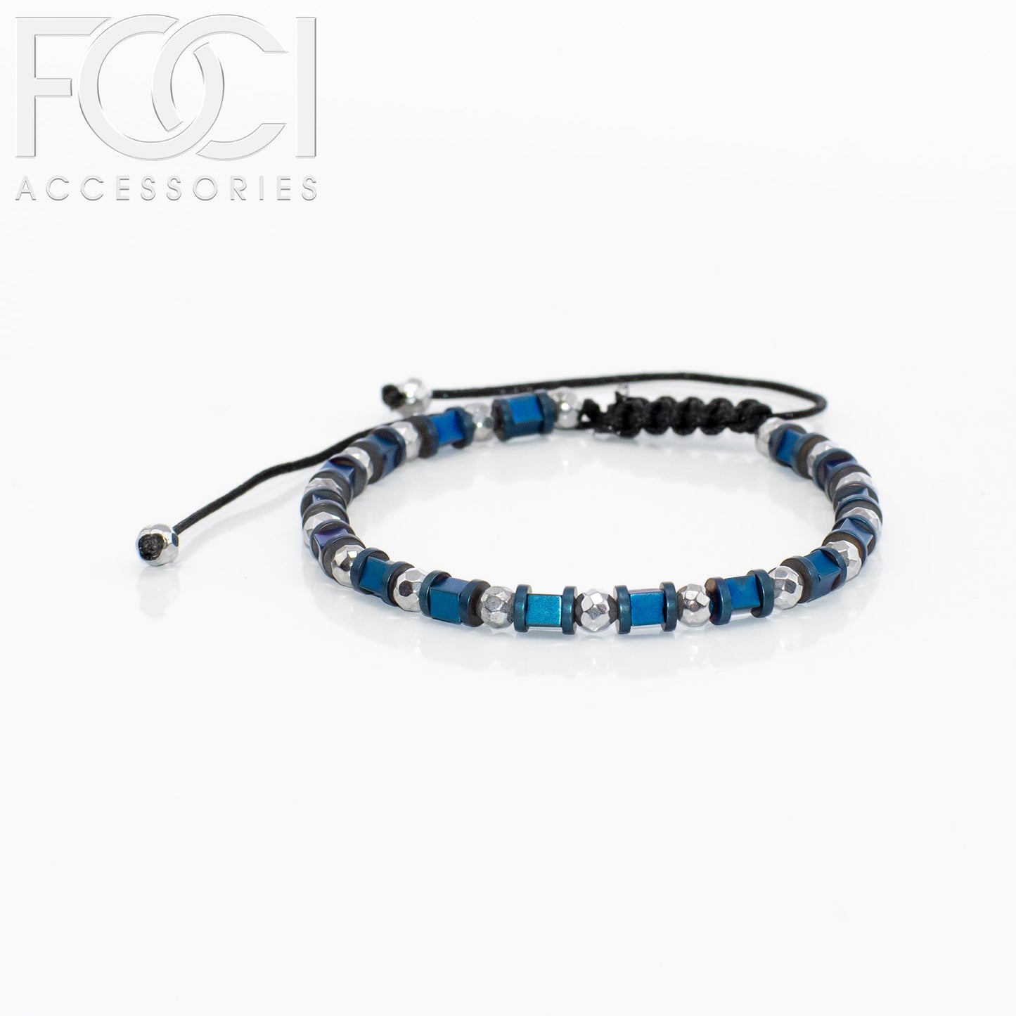 Unisex Triple Spaced Beaded Bracelet