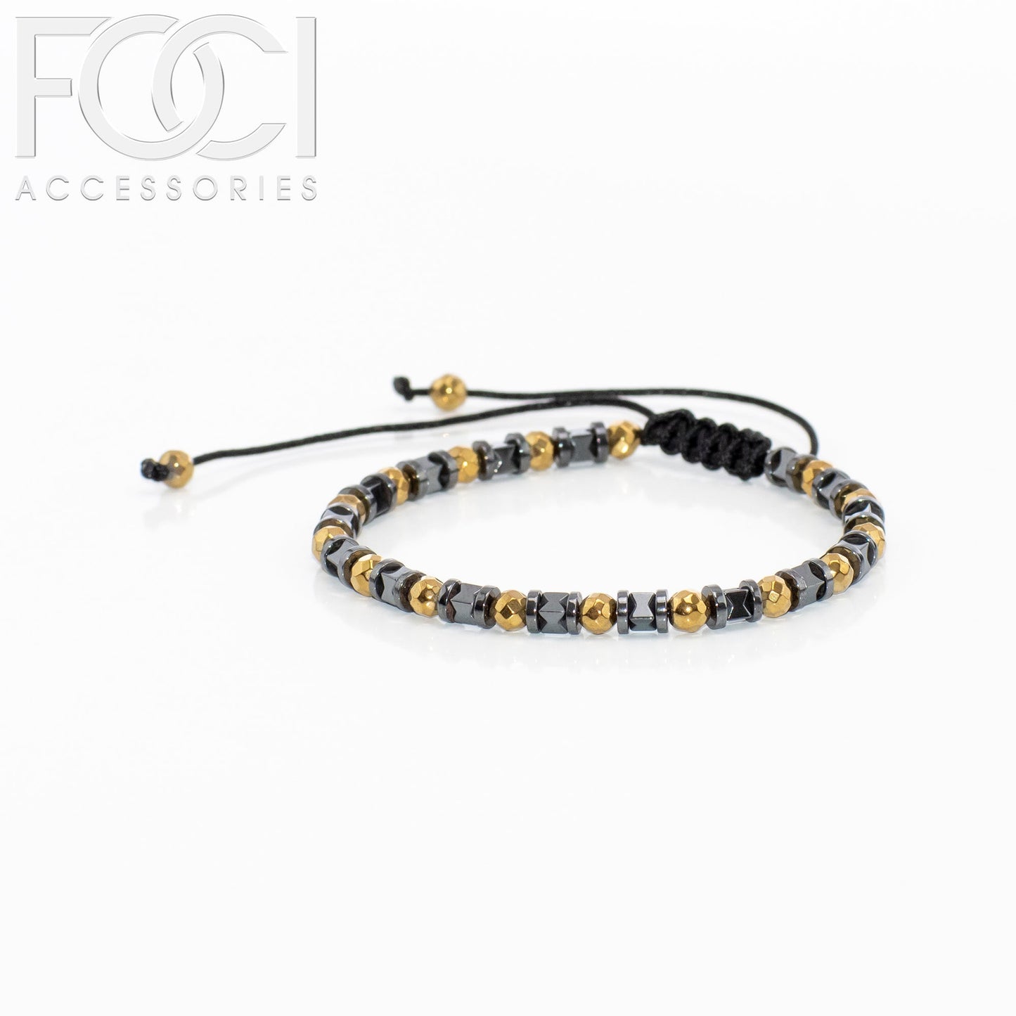 Unisex Triple Spaced Beaded Bracelet