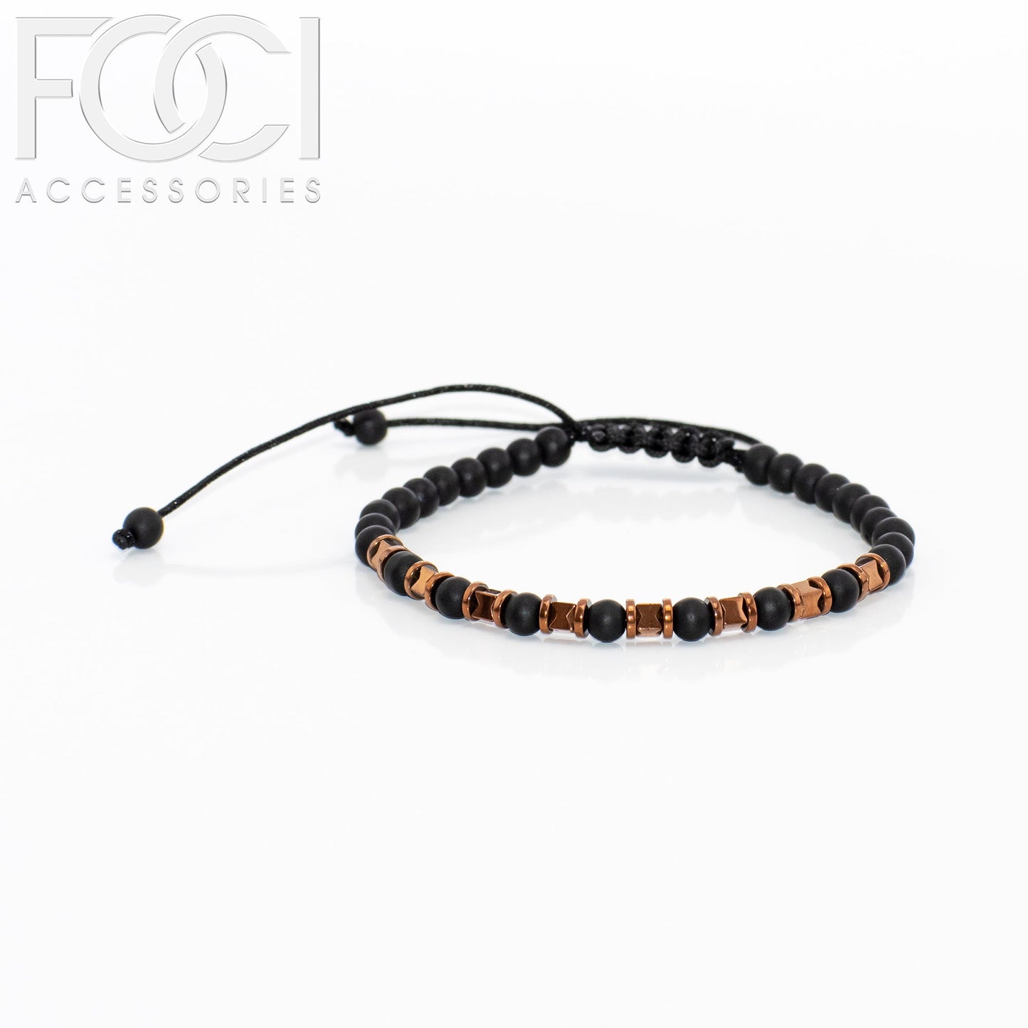 Unisex Triple Spaced Beaded Bracelet