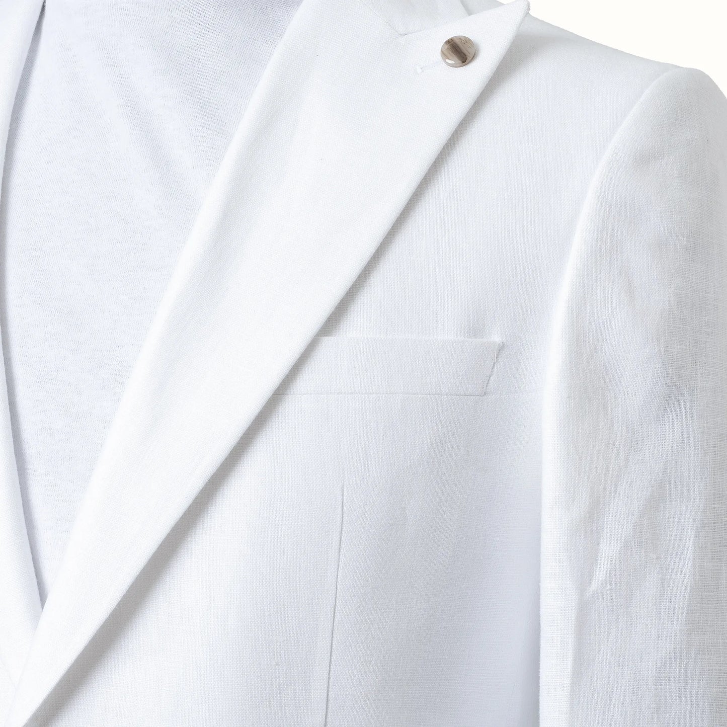 Angelo | White 2-Piece Tailored-Fit Linen Suit