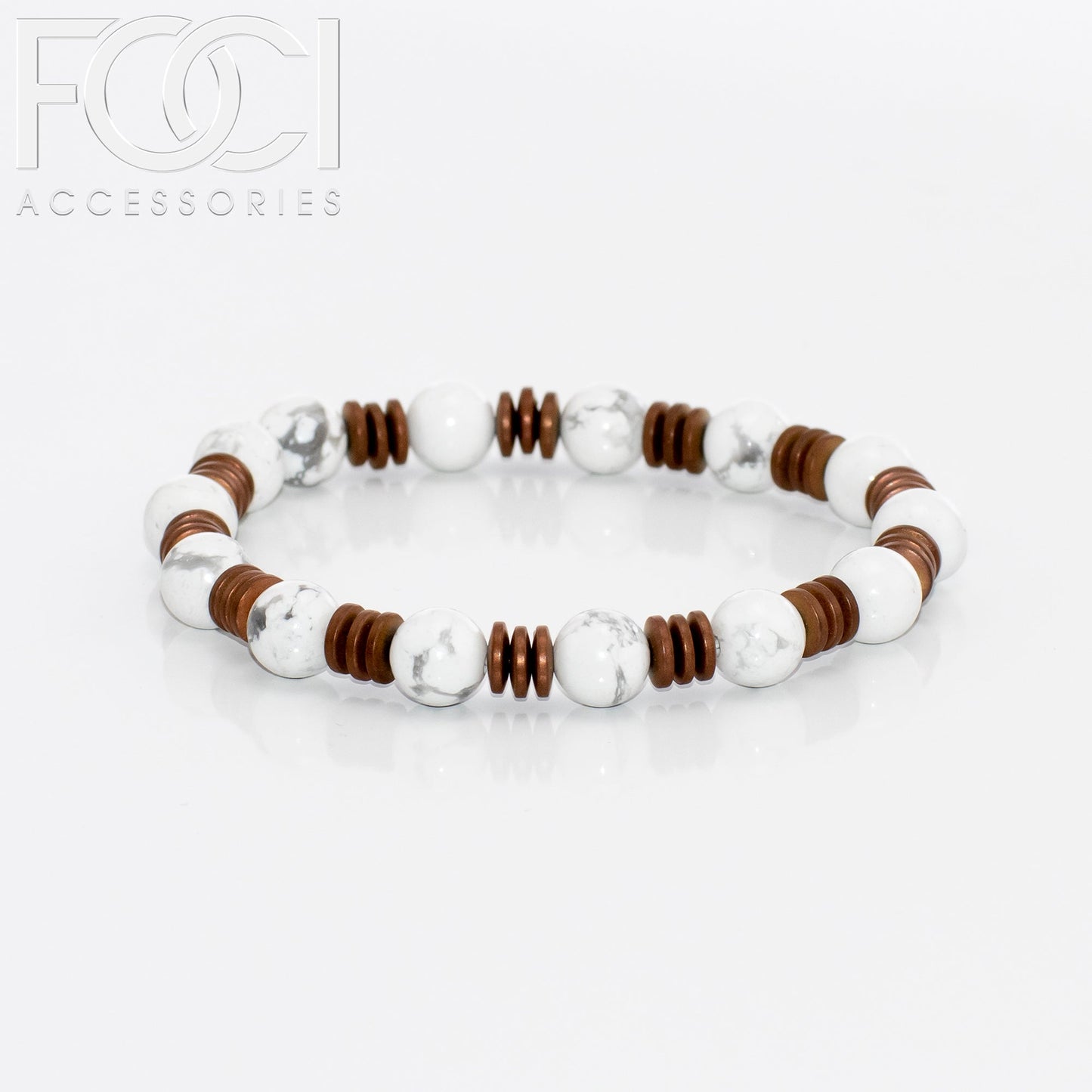 Unisex Triple Metal Beaded Spaced Bracelet