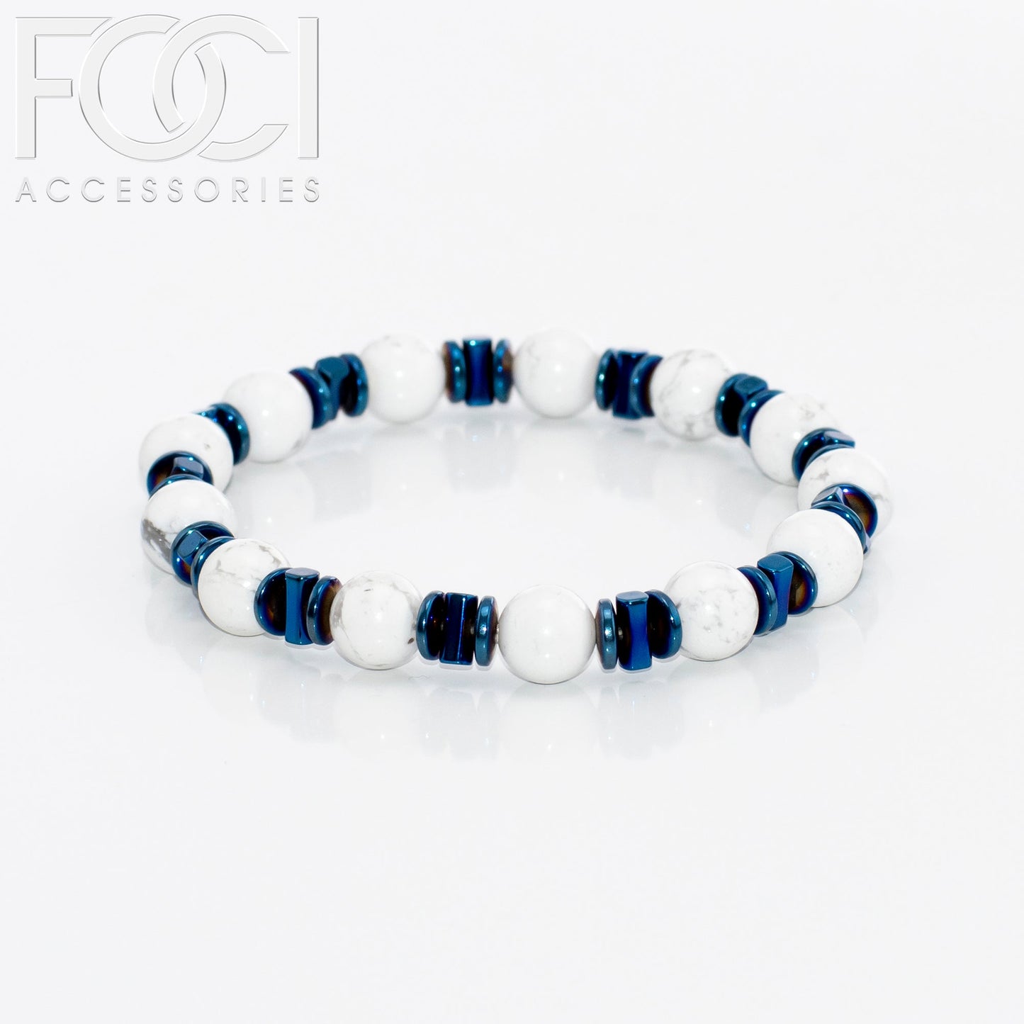 Unisex Triple Metal Beaded Spaced Bracelet