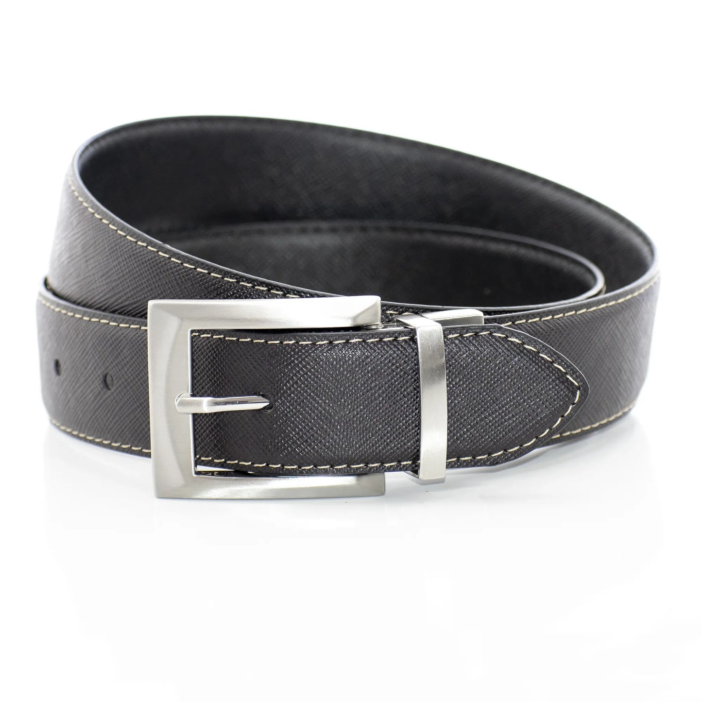 Men's Silver Reversible Belt Buckle