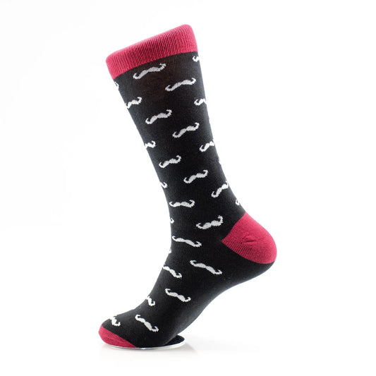 Mustache Patterned Socks