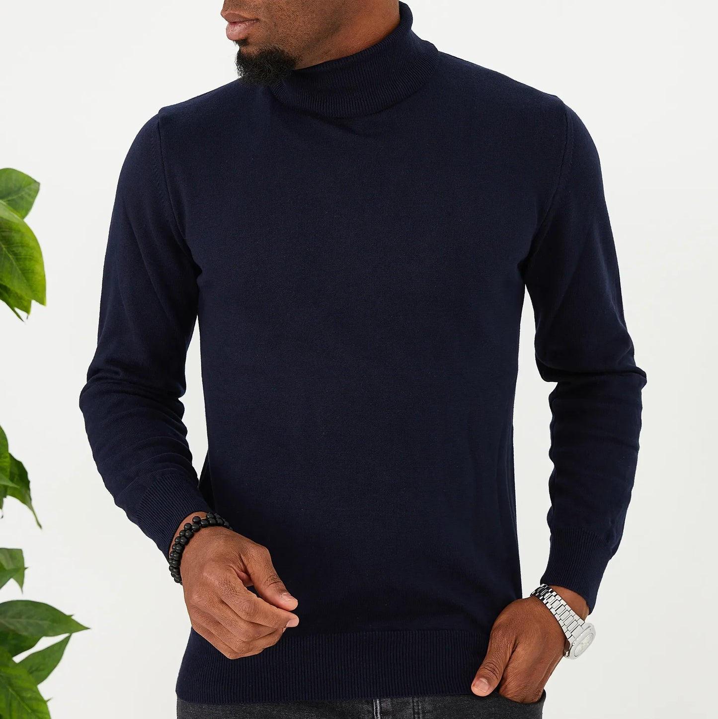 Navy Long Sleeve Turtleneck