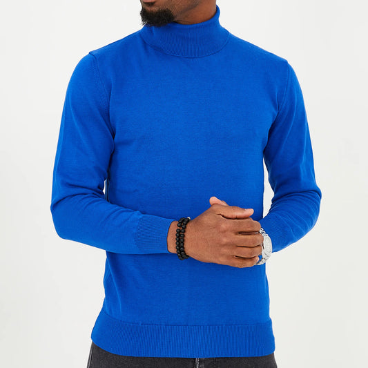 Royal Blue Long Sleeve Turtleneck