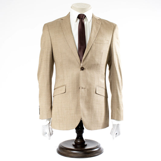 Men's Beige Tailored-Fit Suit