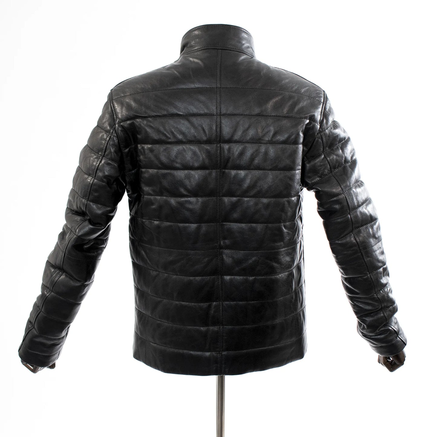 Black Regular-Fit Bridger Leather Jacket