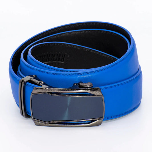 Men's Blue Hexagon Belt Buckle