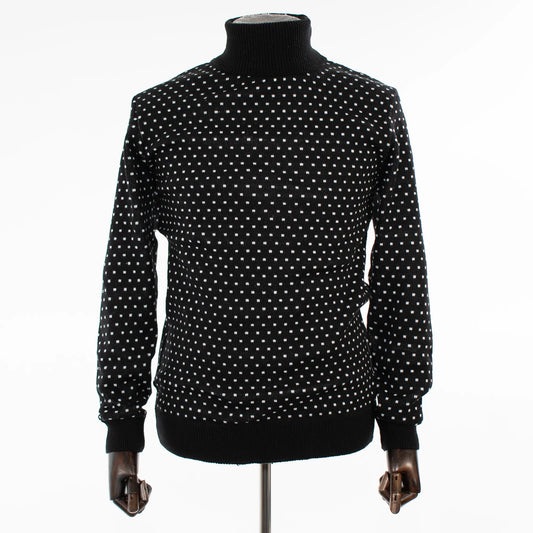 Black Polka Dot Turtleneck