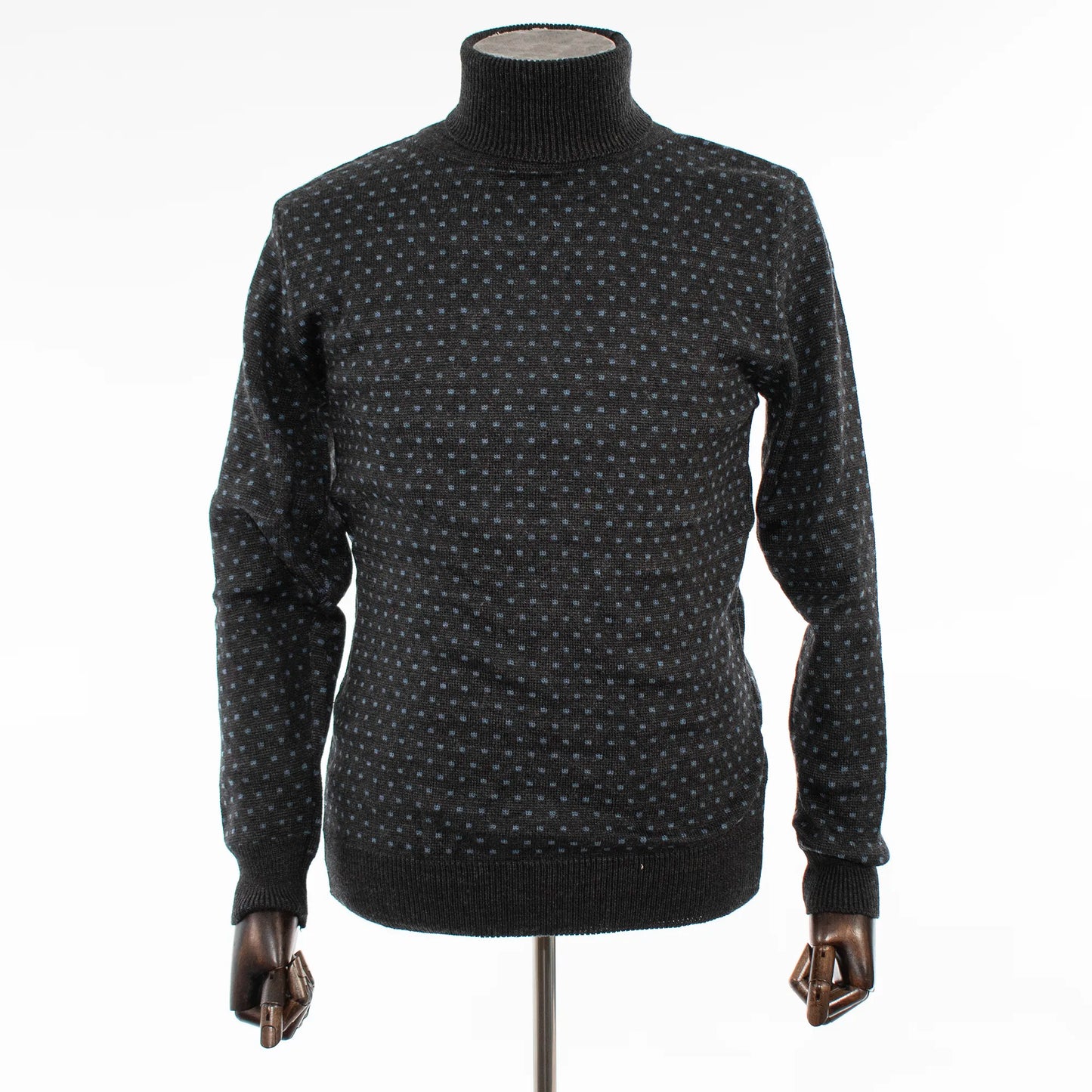 Charcoal Polka Dot Turtleneck