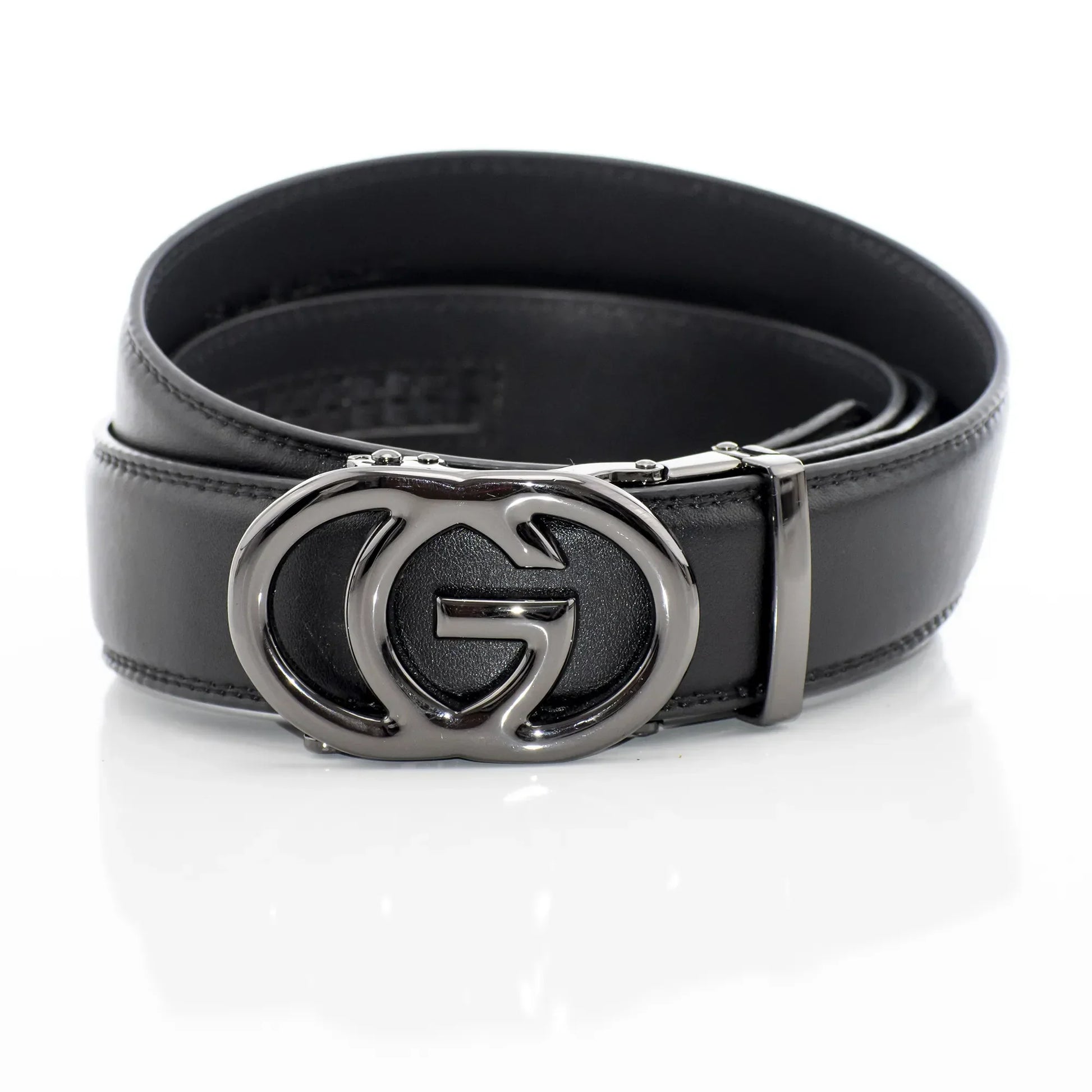 Men's Gunmetal Black Chrome G Emblem Belt Buckle