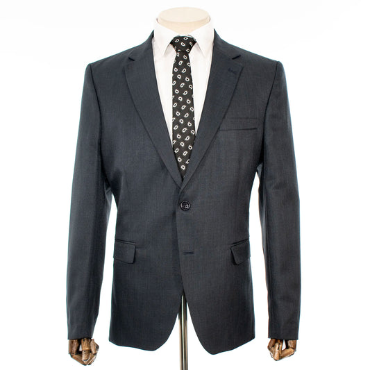 Charcoal Twill 3-Piece Tailored-Fit Suit