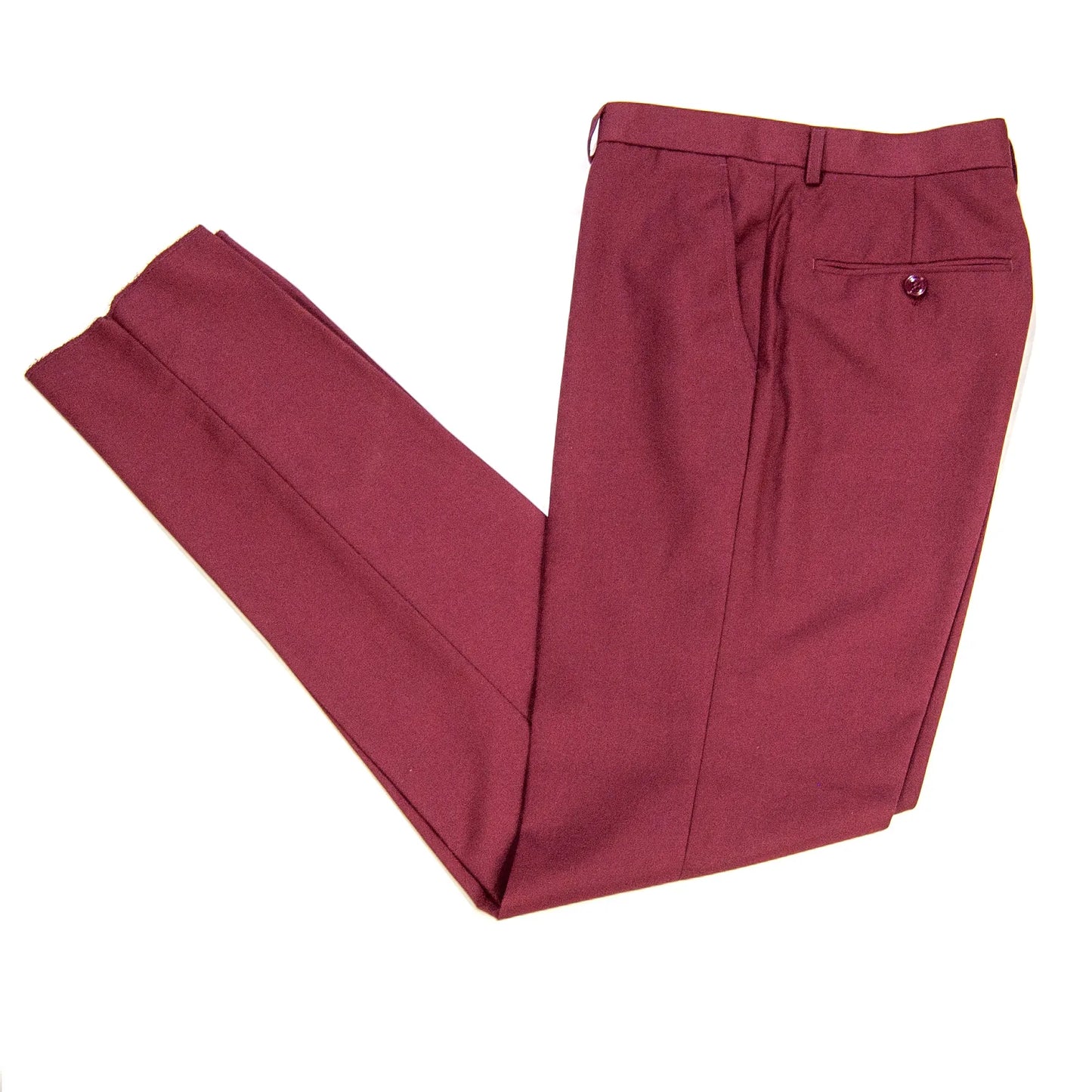 Men's Classic Burgundy 2-Piece Big & Tall Suit - Pants