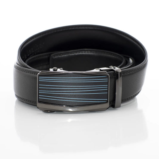 Horizontal Blue Line Belt Buckle