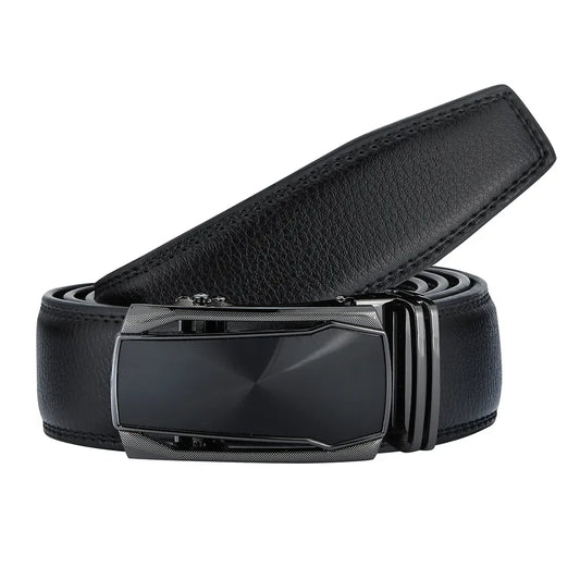 Black Carbon Fiber Contoured Belt Buckle