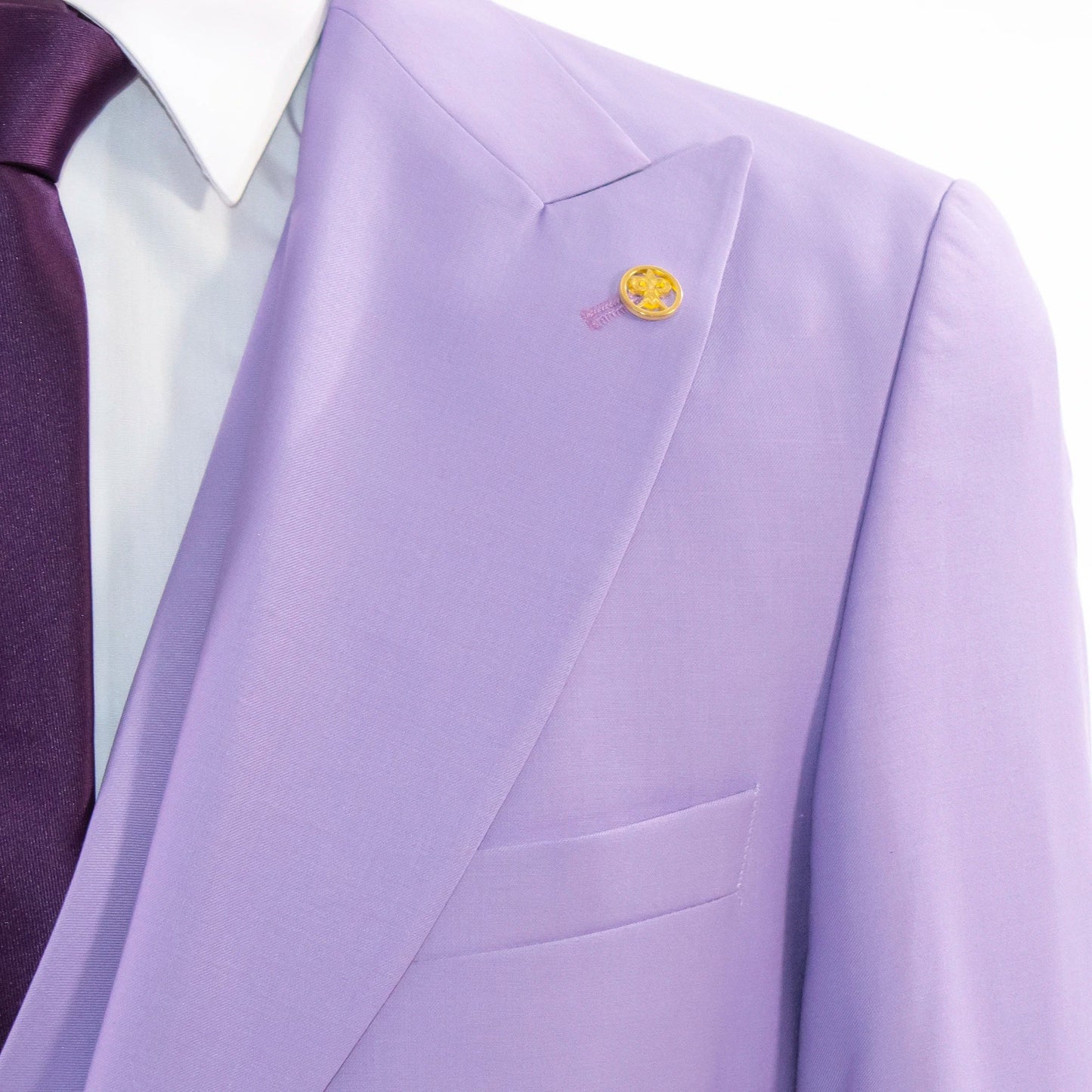 Lavender 3-Piece Slim-Fit Suit