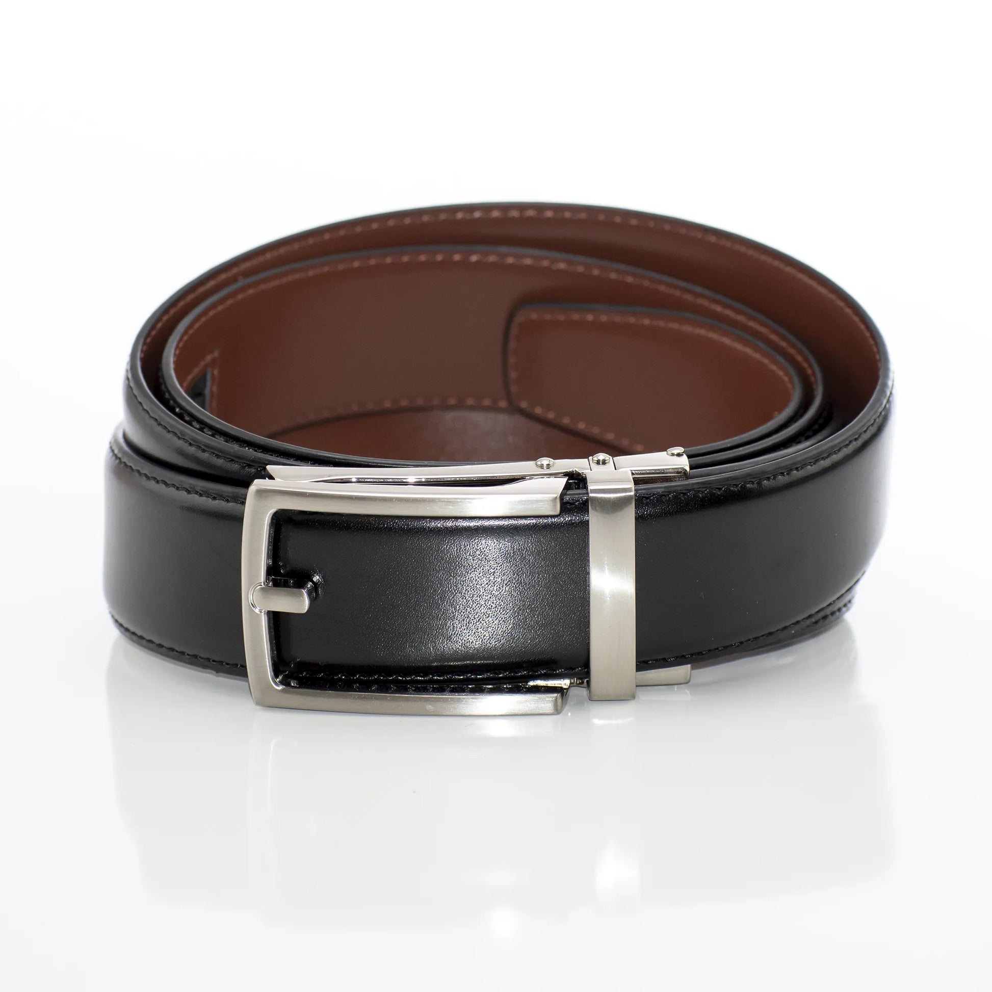 Men's Simple Black Ratchet Belt Buckle