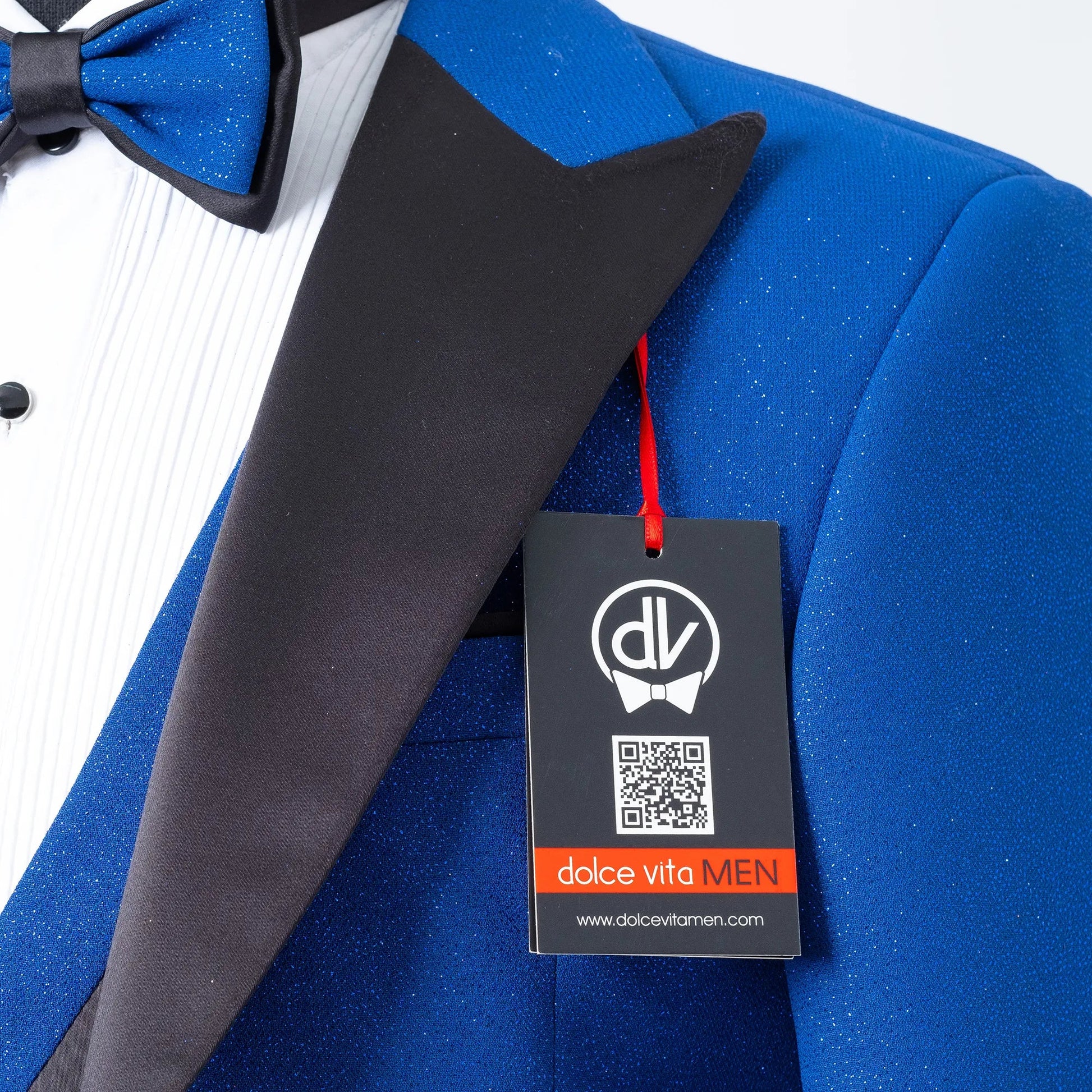 Dante | Royal Blue Glitter 3-Piece Tailored-Fit Tuxedo