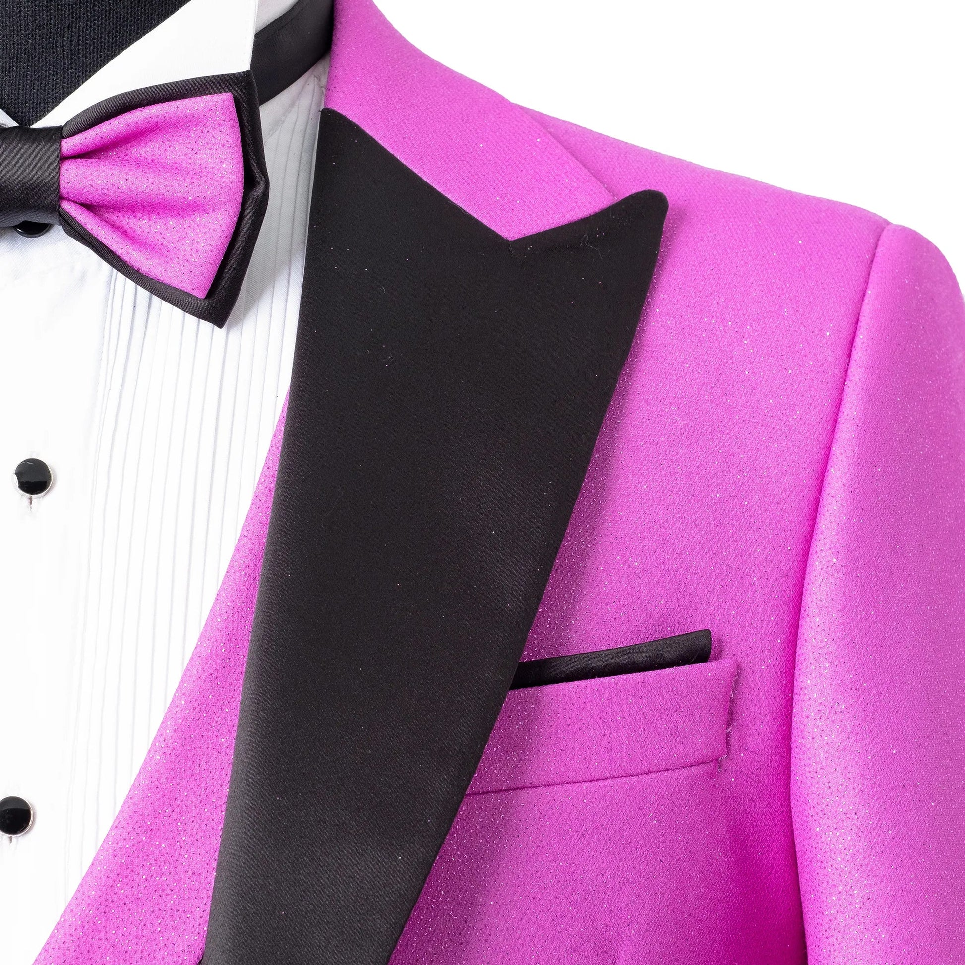 Dante | Fuchsia Glitter 3-Piece Tailored-Fit Tuxedo