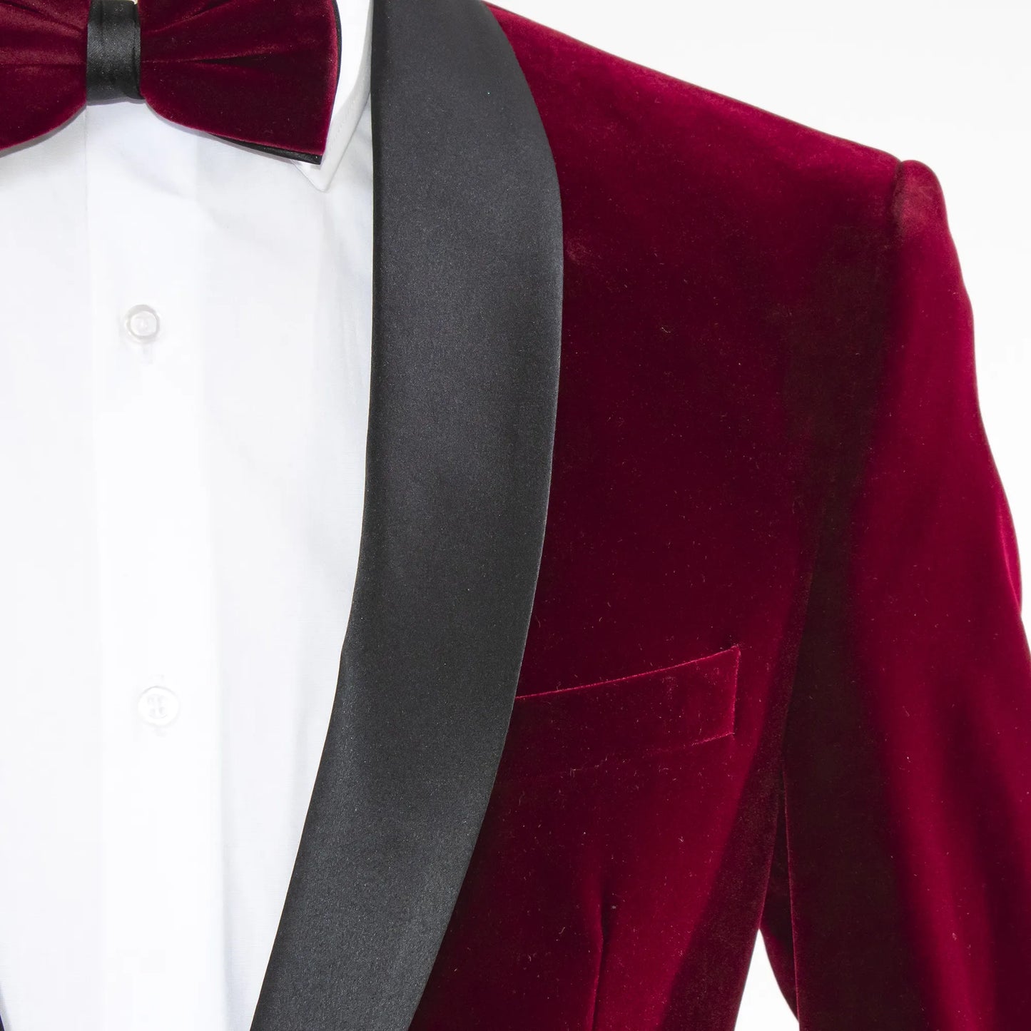 Romeo | Wine Velvet Slim-Fit Dinner Jacket