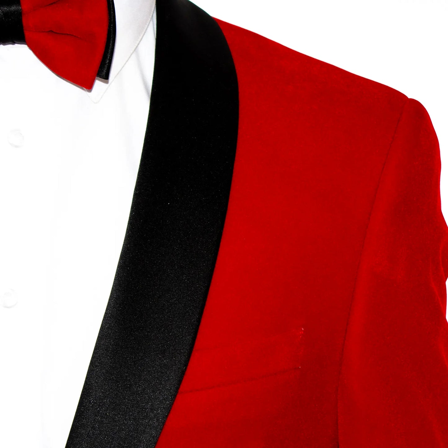 Romeo | Red Velvet Slim-Fit Dinner Jacket